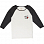 RVCA BLOOM RAGLAN PIRATE BLACK RVCA BLOOM RAGLAN PIRATE BLACK