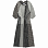 NOMA T.D. RANDOM PLEATED DRESS BLACK X WHITE NOMA T.D. RANDOM PLEATED DRESS BLACK X WHITE