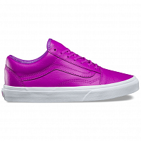Vans UA OLD Skool (Neon Leather) neon purple/true white