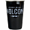 Mizu Volcom Party CUP SET (2) Serum Glossy Black w/ White Print
