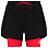 District Vision Aaron Layered Shorts BLACK/RED