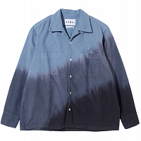 Noma t.d. Hand Dyed Flannel Shirt GRAY