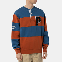 Pop Trading Company Striped Henley Sweat LIMOGES