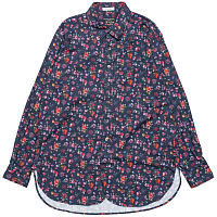 Engineered Garments 19 Century BD Shirt Flannel DK NAVY FLORAL PRINTED