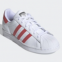 Adidas Superstar FTWR WHITE/CREW RED/MATTE SILVER