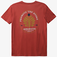 Quiksilver PROMOTE THE STOKE M TEES BURNT OCHRE