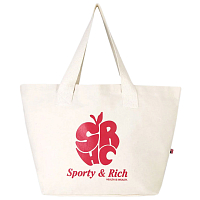 Sporty & Rich Apple Tote NATURAL