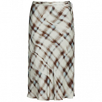Proenza Schouler White Label Hammered Charmeuse Midi Skirt MIST TROMPE