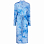 Proenza Schouler White Label TIE DYE Silk Shirt Dress BABY BLUE/COBALT