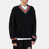 Stussy Mohair Tennis Sweater BLACK