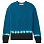Proenza Schouler White Label RIB Knit DIP DYE Sweater TEAL MULTI