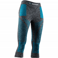 X-Bionic Energy Accumulator 4.0 Melange Pants 3/4 WMN DARK GREY MELANGE/WATER GREEN