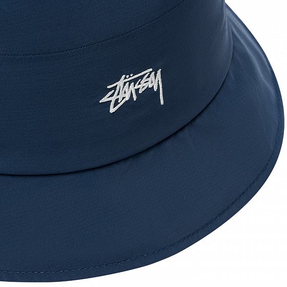 stussy bucket hat navy