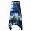 Paul & Shark 100 Plissè Skirt PRINT ON BLUE