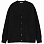 AURALEE Super Fine Wool RIB Knit BIG Cardigan BLACK