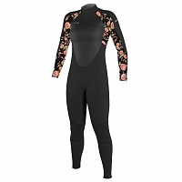O'neill Girls Epic 5/4 BZ Full BLK/FLO/BLK