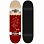 Aloiki RED Leaf Complete Skateboard 7,75
