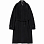 AURALEE Cashmere Wool Mosser Soutien Collar Coat BLACK