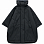 F/CE Recycle Material Padding Poncho BLACK