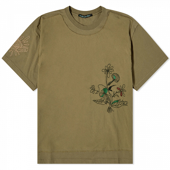 Футболка Andersson Bell Mushroom Embroidery Panel T-shirt  SS23 от Andersson Bell в интернет магазине www.traektoria.ru - 1 фото