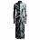 Proenza Schouler White Label Spiral TIE DYE Jersey Dress AQUA/BLACK