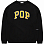 Pop Trading Company Arch Knitted Crewneck BLACK