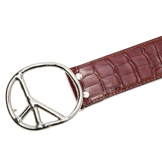 Ремень NEEDLES Peace Buckle Belt - Crocodile Leather  SS23 от NEEDLES в интернет магазине www.traektoria.ru - 2 фото