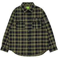 HUF Printed Waylon L/S Cord Shirt Olive