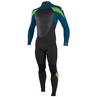O'neill Youth Epic 5/4 Back ZIP Full BLACK/ULTRA BLUE/DAYGLO