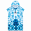 SURF SHELTER Carrapateira Poncho BLUE TIE DYE
