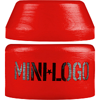 Mini Logo Hard Bushings Pair RED