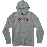 Grizzly Lowercase Fadeaway Hoodie HEATHER GREY