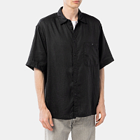 orSlow Loose FIT Short Sleeve Linen Shirt BLACK