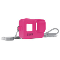 GoPro Hero8 (sleeve +  Lanyard) NEON PINK