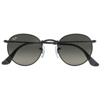 Ray Ban Round Metal BLACK/LIGHT GREY GRADIENT DARK GREY