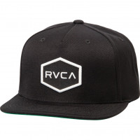 RVCA Commonwealth Snapbac BLACK/WHITE