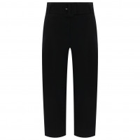 Proenza Schouler White Label Belted Soft Cotton Pant BLACK