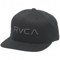 RVCA Twill Snapback BLACK/CHARCOAL