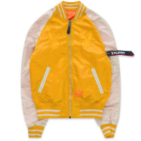 Alpha Industries Playboy Bunny Retro Logo Bomber GOLDEN YELLOW