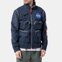 Alpha Industries Nasa EVO Bomber LL REPLICA BLUE