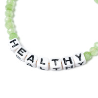 Sporty & Rich Healthy Bead Bracelet Pearl/Green