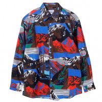 Noma t.d. Flannel Land Scape Shirt Orange (Twilight)
