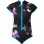 Glidesoul Springsuit Short Sleeves 1MM Reversible OUTSIDE: FLORAL PRINT, INSIDE: BLACK