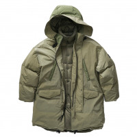 Holden Long Down Puffer Stone Green