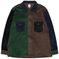 South2 West8 Smokey Shirt A-GREEN/BROWN