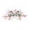 Collina Strada Butterfly Rhinestone PIN CLEAR PINK