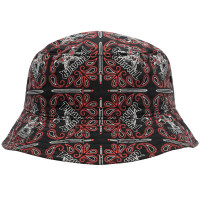 Thrasher Bandana Bucket HAT BLACK/RED