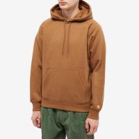 Carhartt WIP Hooded Chase Sweatshirt HAMILTON BROWN / GOLD