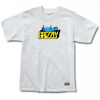 Grizzly Couch Potato SS TEE White