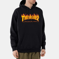 Thrasher Flame Logo Hood BLACK